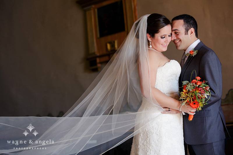 san diego wedding pictures mission basilica de alcala
