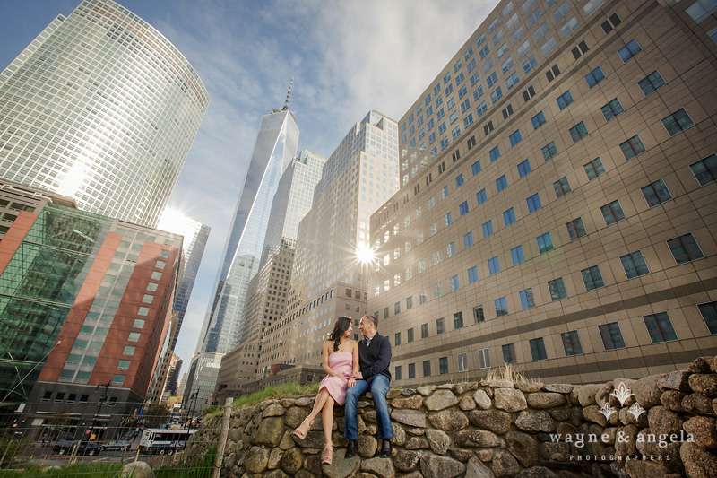 battery park engagement pictures