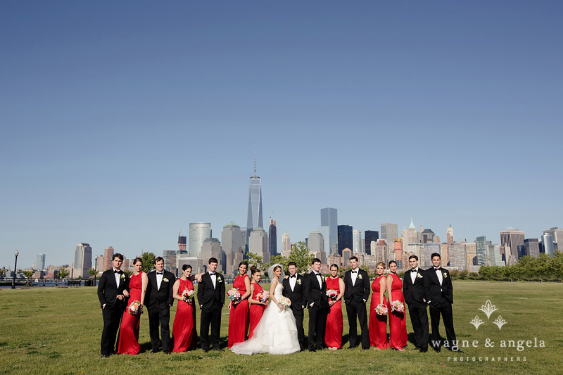 new york city skyline wedding photos